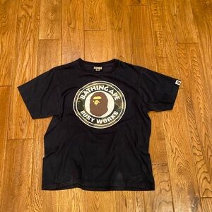 A Bathing Ape Black Short Sleeve Tee